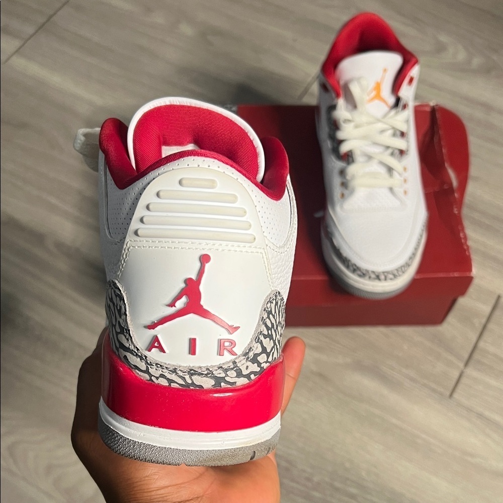 Air Jordan 3 Retro Cardinal Red (9) - Picture 4 of 15